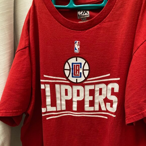 NBA Majestic  Clippers T shirt - Picture 1 of 3